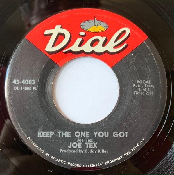 Album cover art for "Keep The One You Got" by Joe Tex