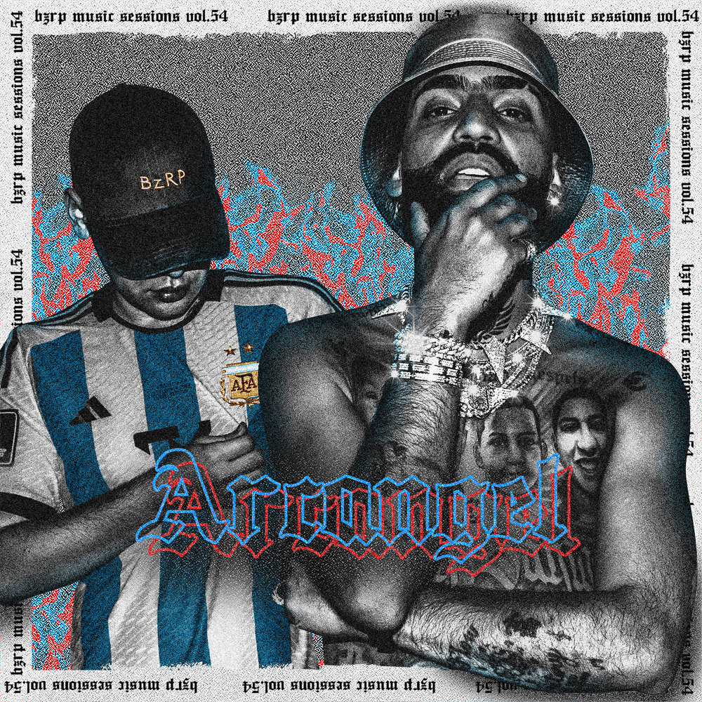 Album cover art for "Bizarrap & Arcángel - Arcángel: Bzrp Music Sessions, Vol. 54 (Deutsche Übersetzung)" by Genius Deutsche Übersetzungen