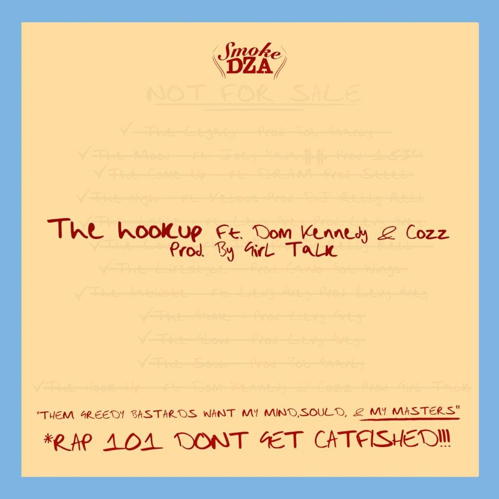 Album cover art for "The Hook Up" by Smoke DZA & Cozz & DOM KENNEDY
