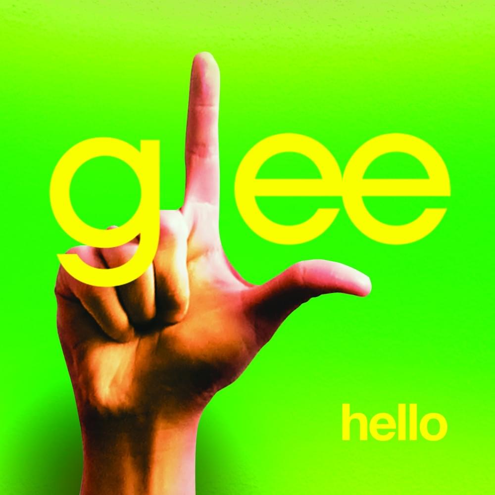 Album cover art for "Hello" by Glee Cast & Jonathan Groff