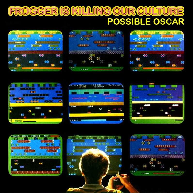 Album cover art for "Frogger Is Killing Our Culture" by Possible Oscar