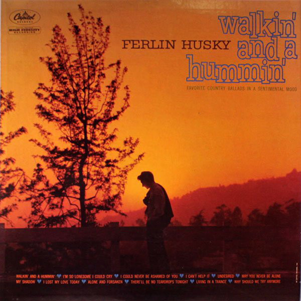 Album cover art for "I’m So Lonesome I Could Cry" by Ferlin Husky
