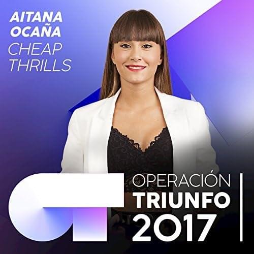 Album cover art for "Cheap Thrills" by Operación Triunfo 2017 & Aitana