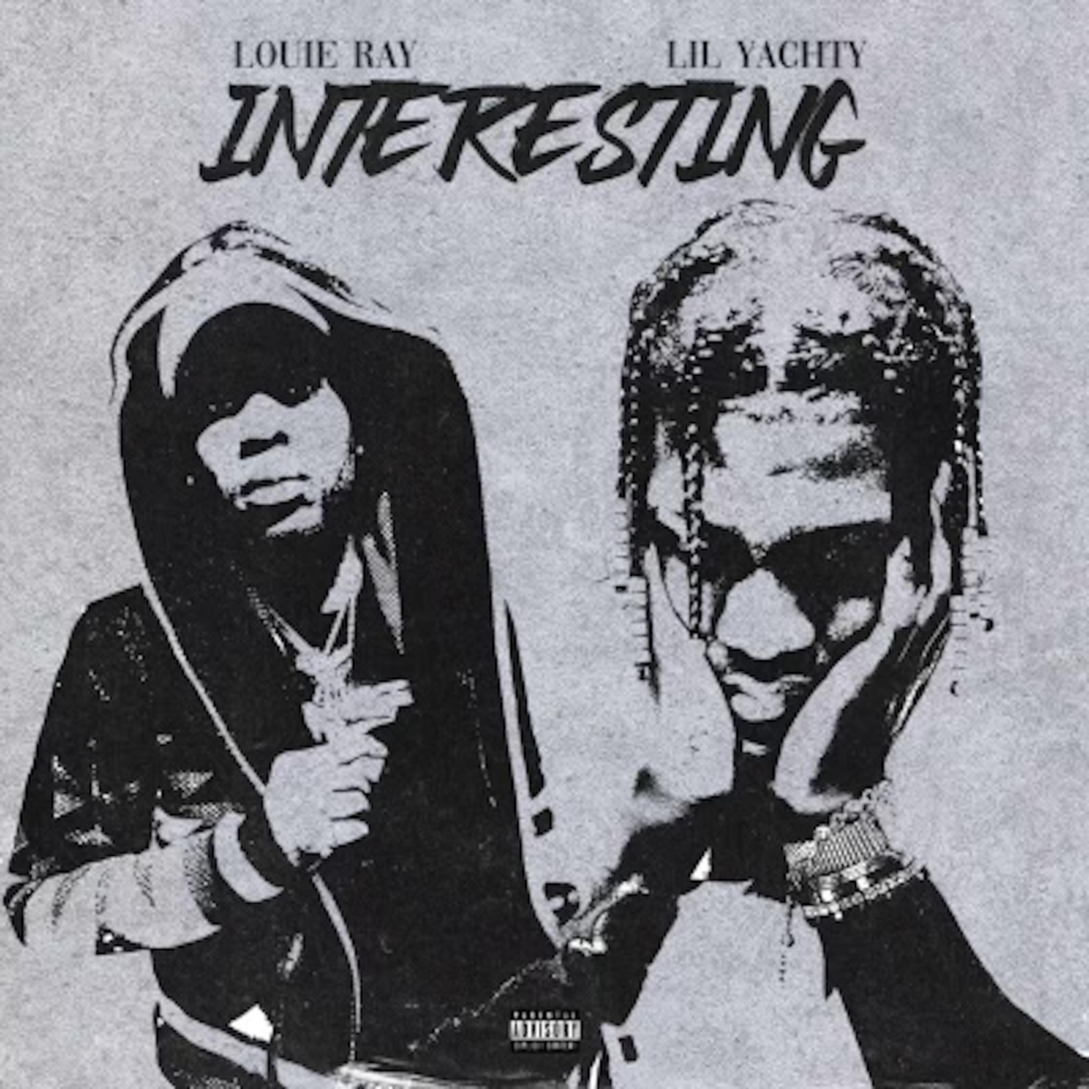 Album cover art for "Interesting" by Louie Ray & Lil Yachty