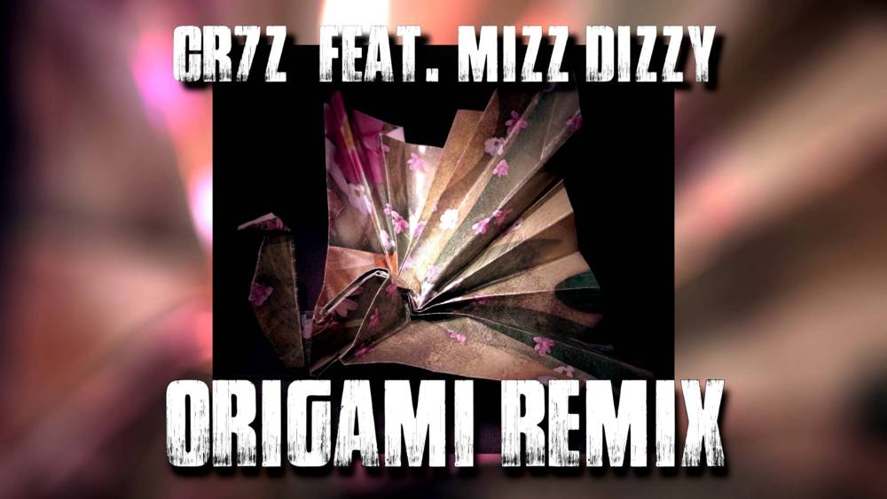 Album cover art for "Origami Remix" by Cr7z & Mizz Dizzy