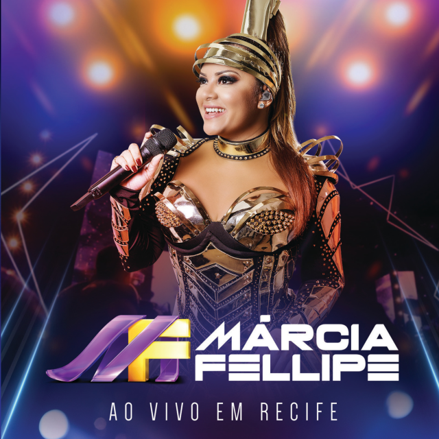 Album cover art for "Quatro Sorrisos (Ao Vivo)" by Márcia Fellipe