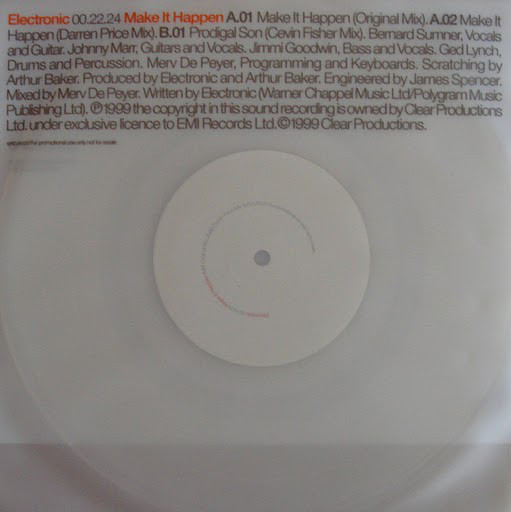 Album cover art for "Make It Happen" by Electronic