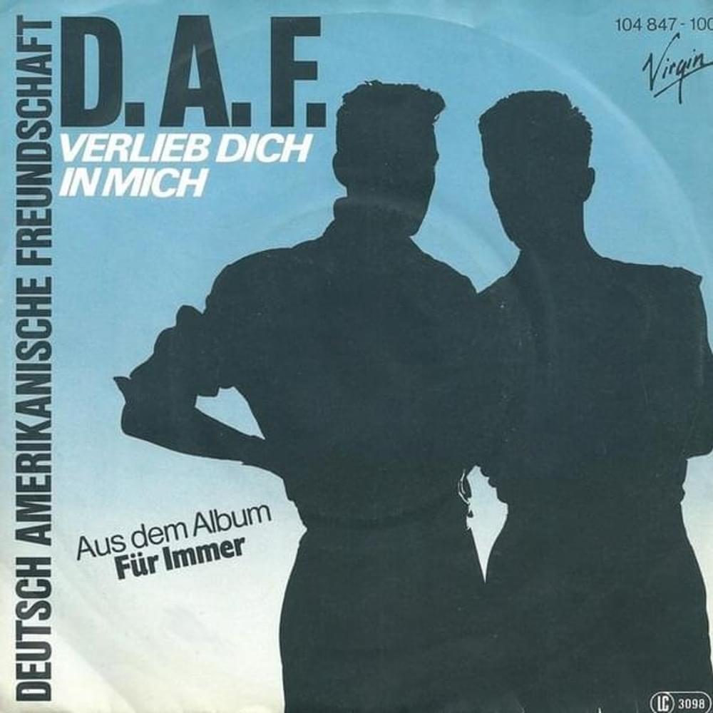 Album cover art for "Verlieb Dich in Mich" by DAF