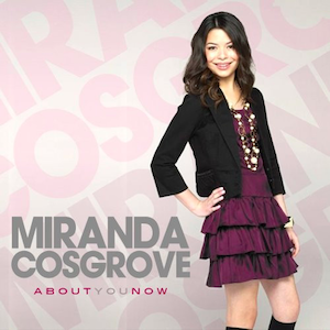 Album cover art for "About You Now" by Miranda Cosgrove
