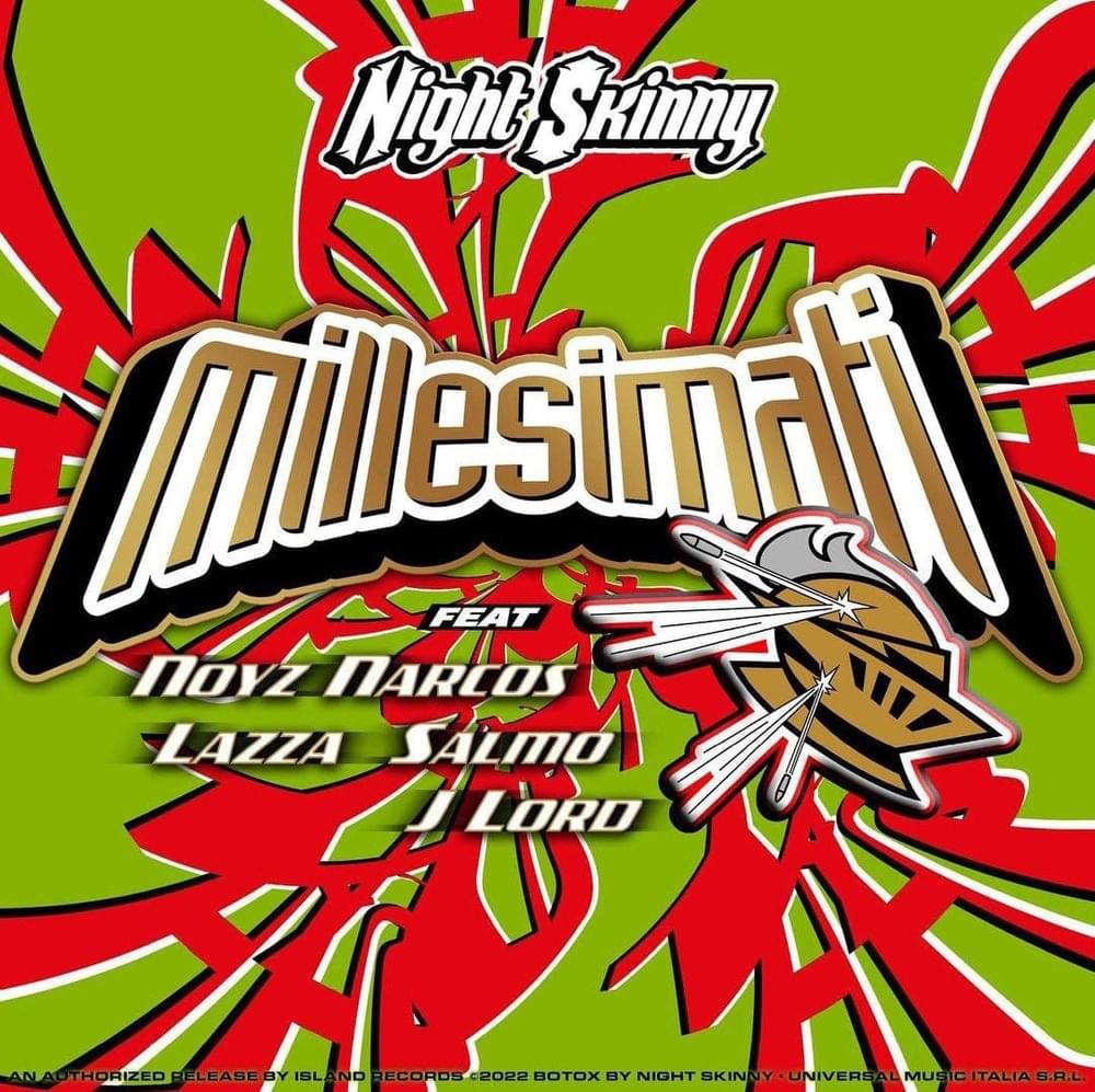 Album cover art for "Millesimati" by Night Skinny & Noyz Narcos & Lazza & Salmo & J Lord