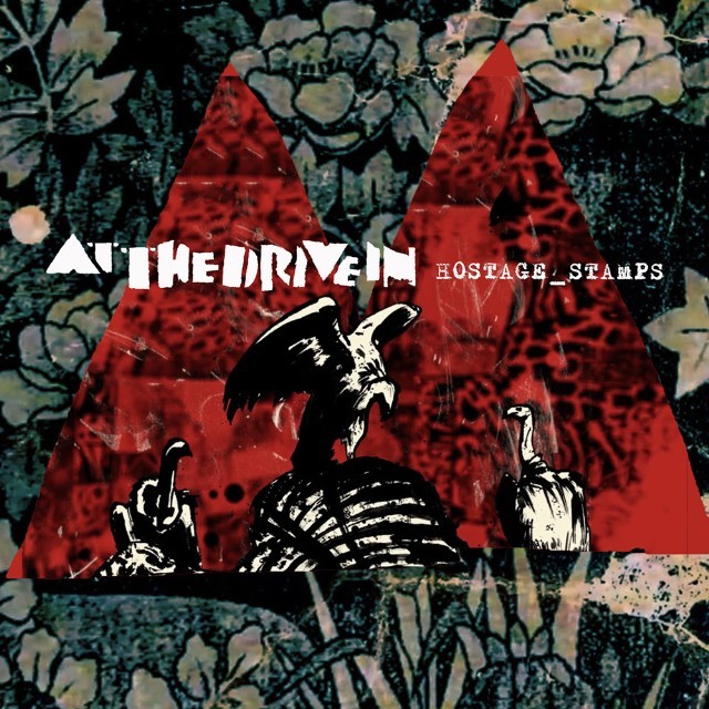 Album cover art for "Hostage Stamps" by At the Drive-In