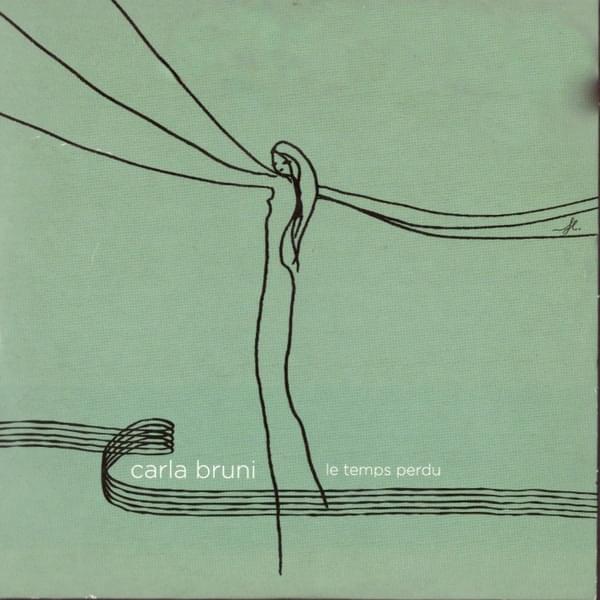Album cover art for "Le temps perdu" by Carla Bruni