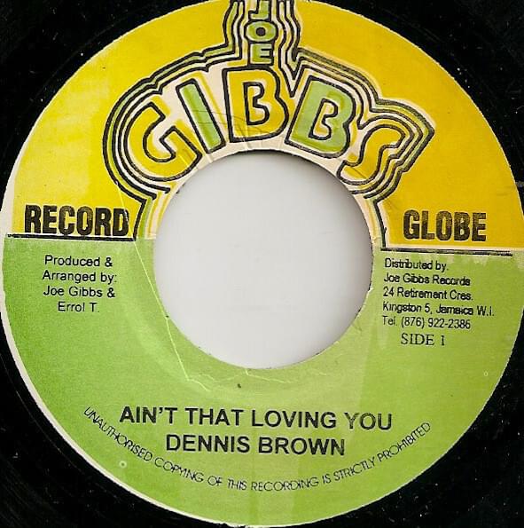 Album cover art for "Ain’t That Loving You" by Dennis Brown