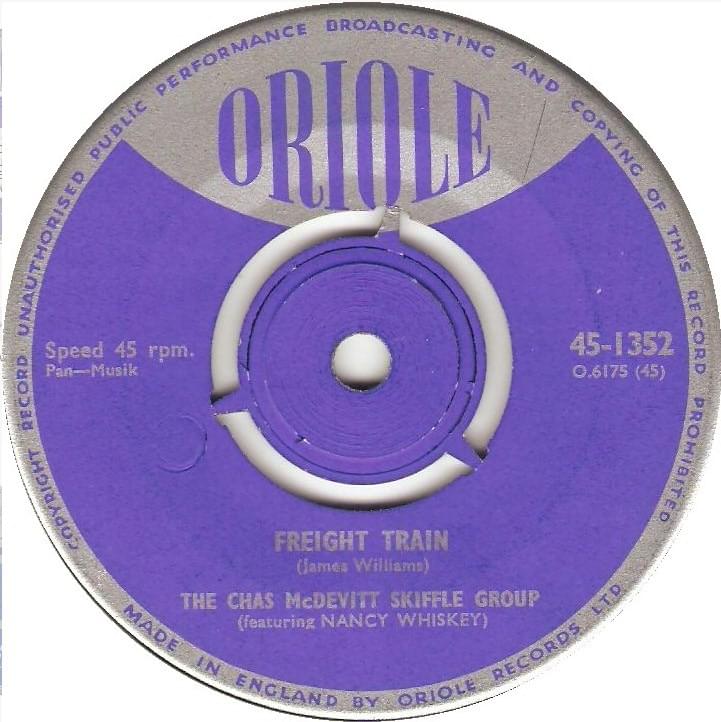 Album cover art for "Freight Train" by The Chas McDevitt Skiffle Group