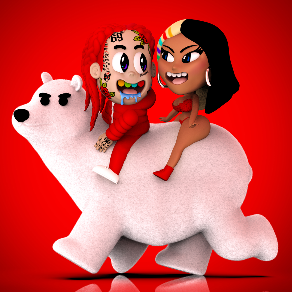 Album cover art for "6ix9ine & Nicki Minaj - TROLLZ (Alternate Edition) (Tradução em Português)" by Genius Brasil Traduções