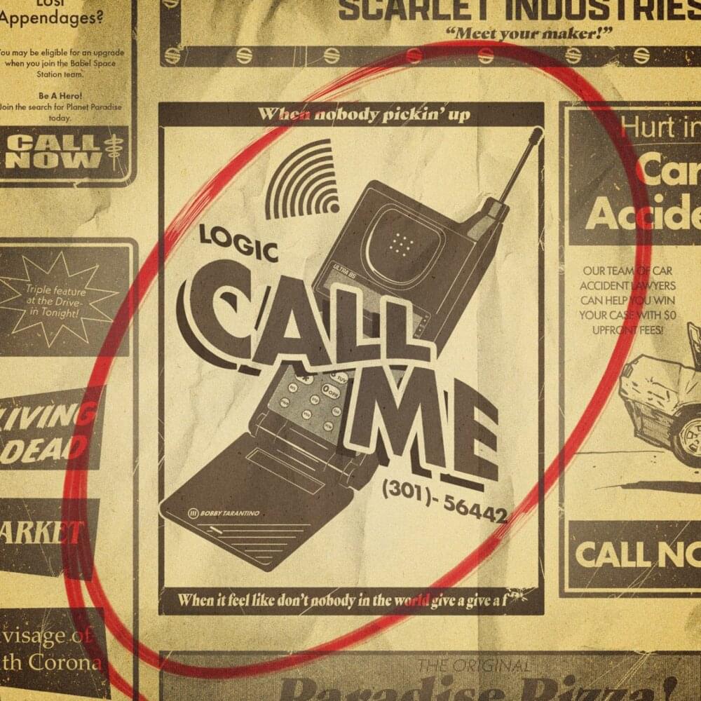 Album cover art for "Call Me" by Logic