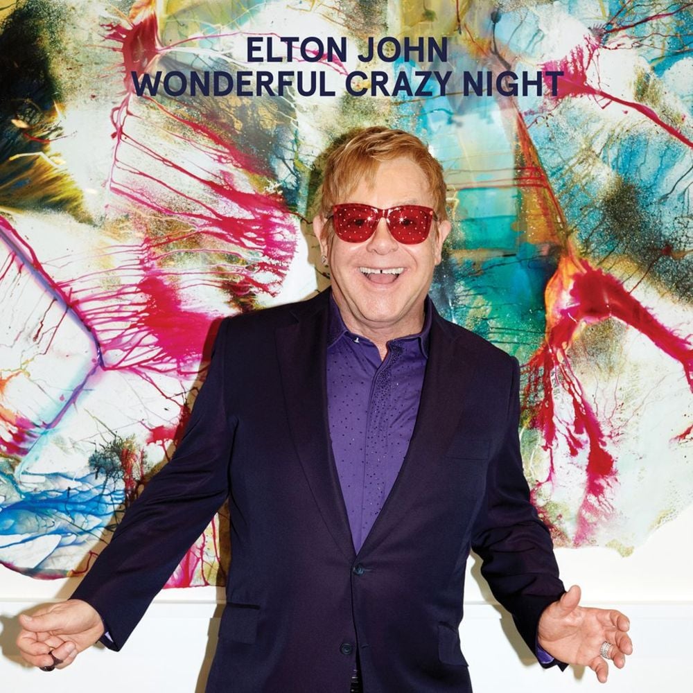 Album cover art for "Blue Wonderful" by Elton John