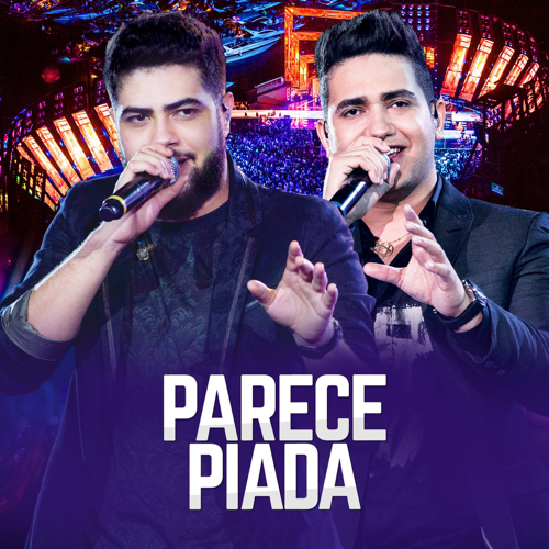 Album cover art for "Parece Piada" by Henrique & Juliano