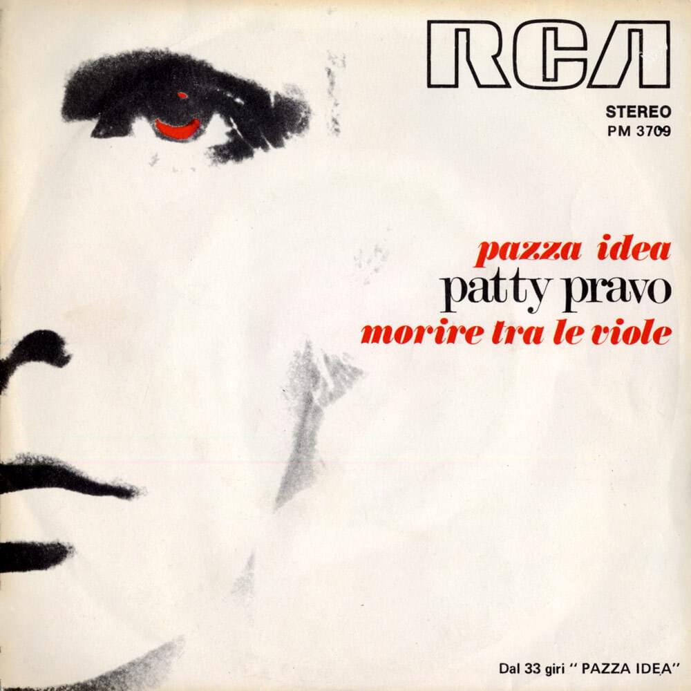 Album cover art for "Pazza idea" by Patty Pravo