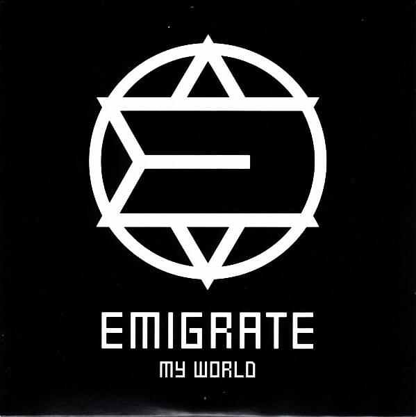 Album cover art for "My World" by Emigrate