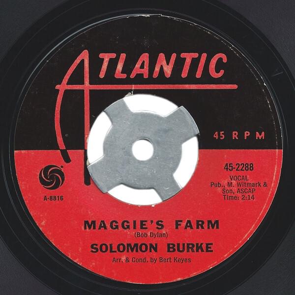 Album cover art for "Maggie’s Farm" by Solomon Burke