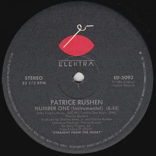 Album cover art for "Number One (12" Version)" by Patrice Rushen