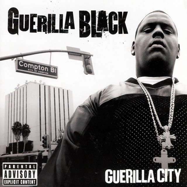 Album cover art for "Guerilla Nasty" by Guerilla Black & Brooke Valentine & Jazze Pha