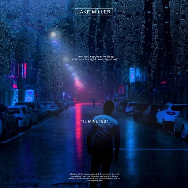 Album cover art for "15 MINUTES" by Jake Miller