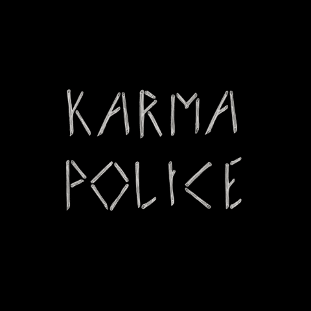 Album cover art for "Karma Police" by Oliver Tree