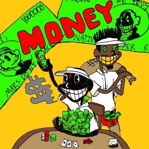 Album cover art for "MONEY" by Lil Darkie & AM. (Isaiah Malik Hill)