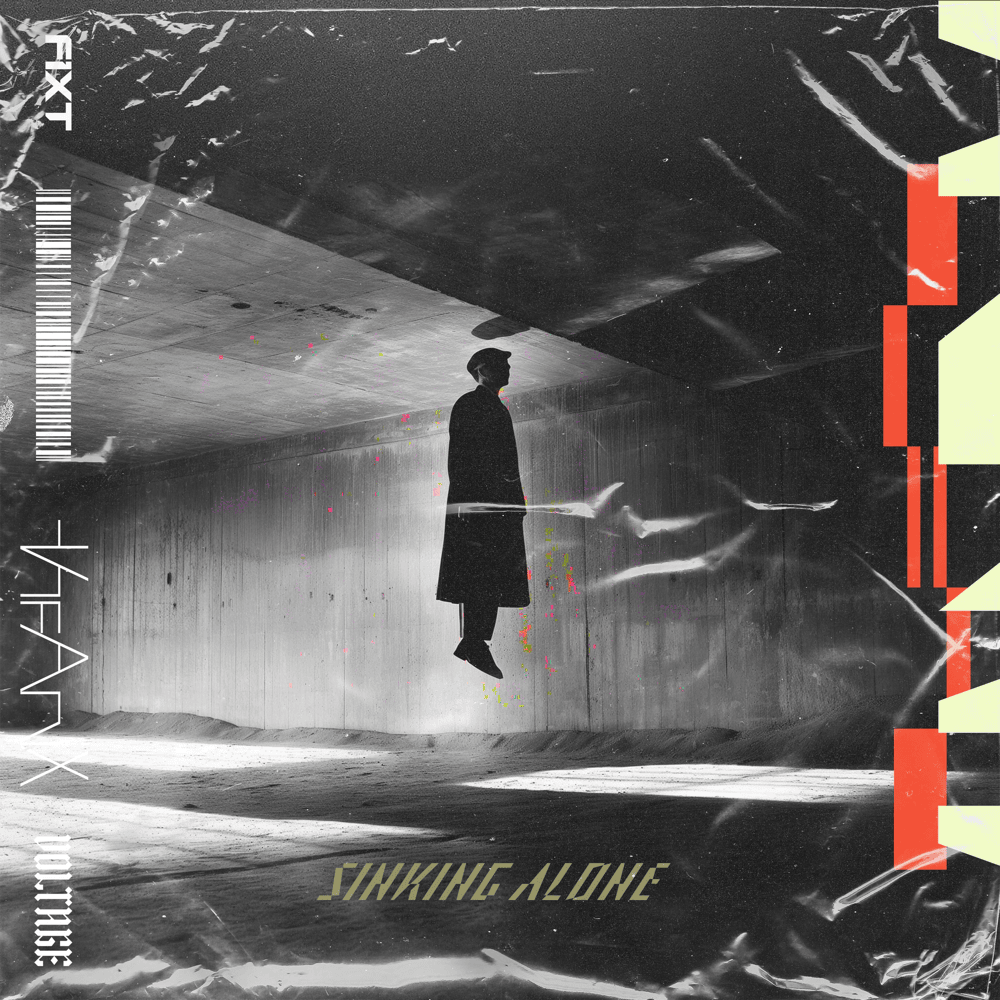 Album cover art for "Sinking Alone" by The Anix