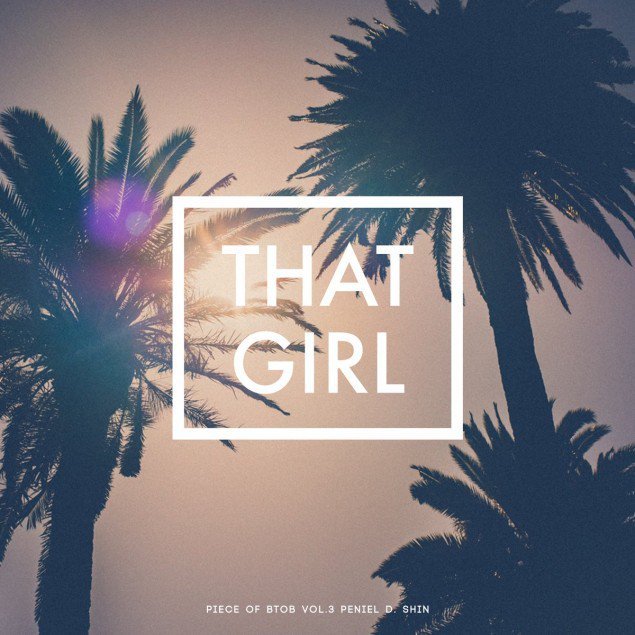 Album cover art for "THAT GIRL" by PENIEL