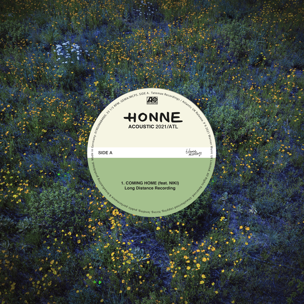 Album cover art for "COMING HOME - Long Distance Recording" by HONNE & NIKI
