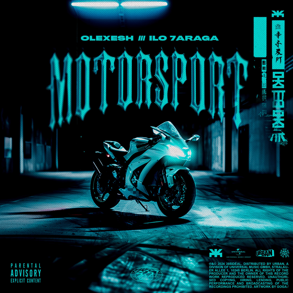 Album cover art for "Motorsport" by Olexesh