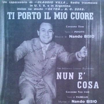 Cover image for Ti porto il mio cuore / Nunn’è cosa