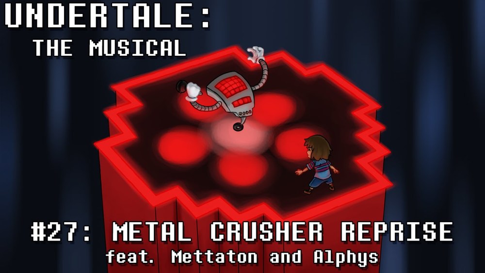 Album cover art for "Metal Crusher Reprise" by Man on the Internet & Brenna H. & Alex Beckham
