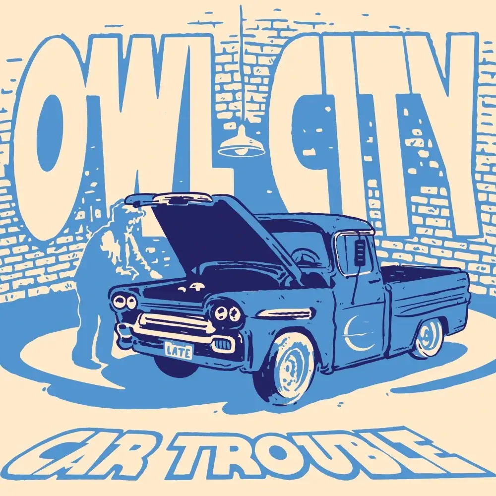 Album cover art for "Car Trouble" by Owl City