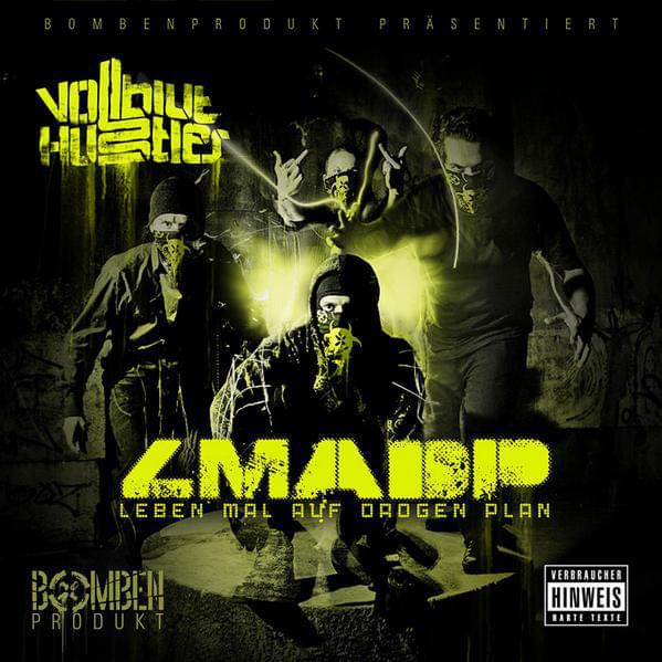 Album cover art for "Planlos" by Vollbluthustler & Varak & Herzog & Dr. Surabi
