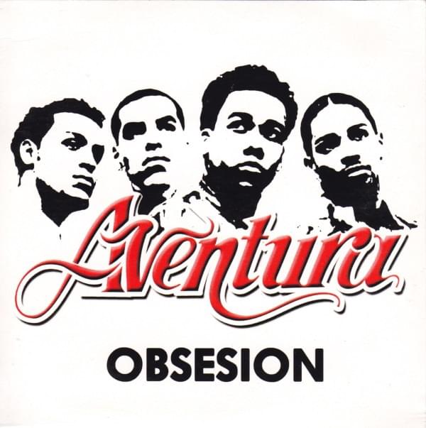 Album cover art for "Obsesión" by Aventura & Judy Santos