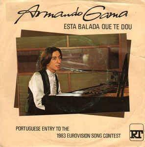 Album cover art for "Esta balada que te dou" by Armando Gama