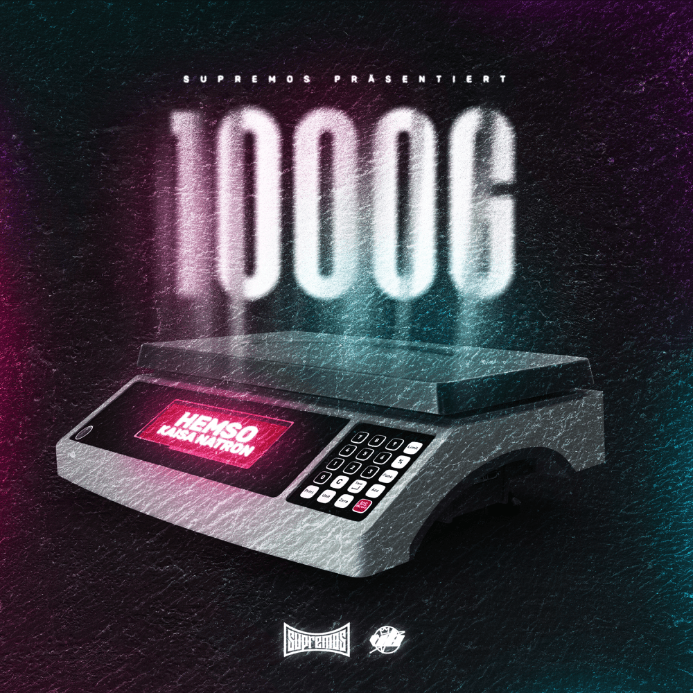 Album cover art for "1000g" by Hemso & Kaisa Natron