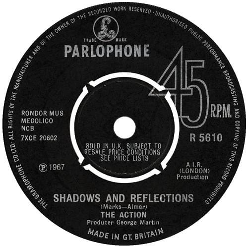 Album cover art for "Shadows and Reflections" by The Action (UK)