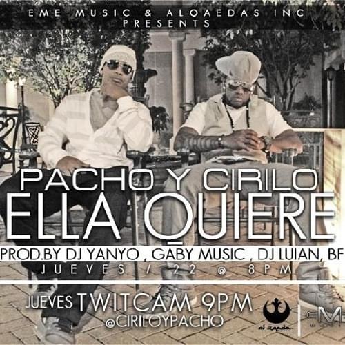 Album cover art for "Ella Quiere" by Pacho & Cirilo