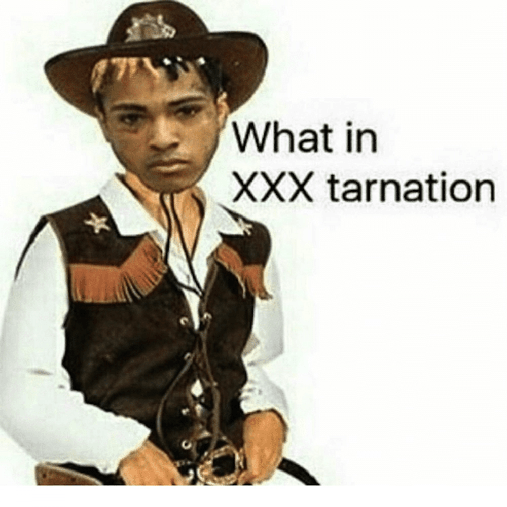 Album cover art for "What in XXXTarnation" by XXXTENTACION & Ski Mask the Slump God