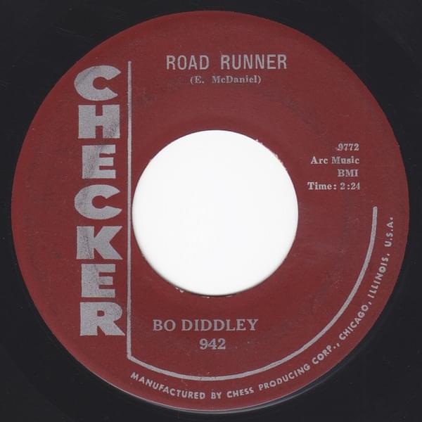 Album cover art for "Road Runner" by Bo Diddley
