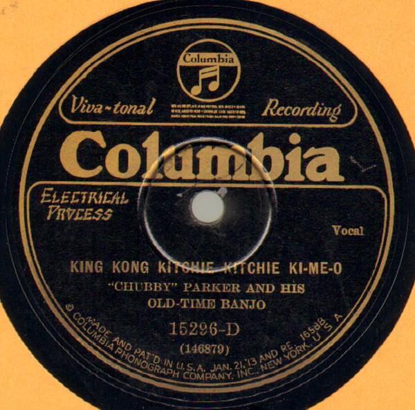 Album cover art for "King Kong Kitchie Kitchie Ki-Me-O" by Chubby Parker