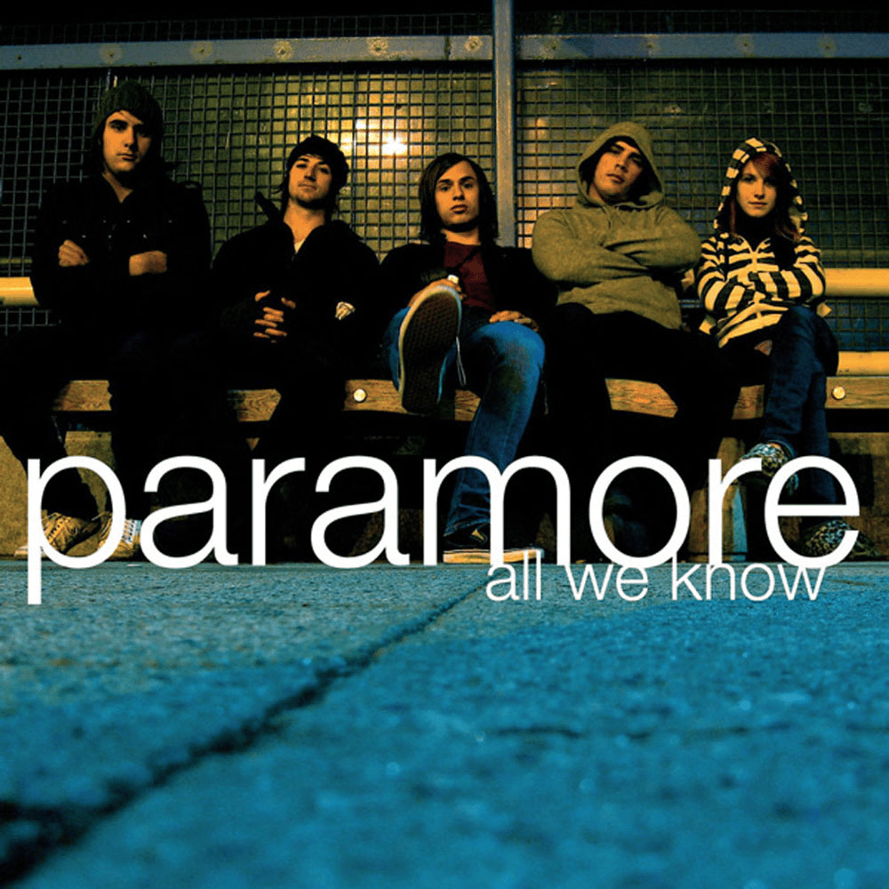 Album cover art for "All We Know" by Paramore