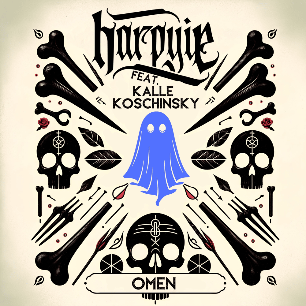 Album cover art for "Omen" by Harpyie & Kalle Koschinsky