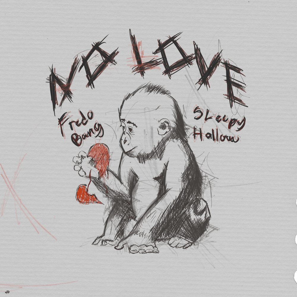 Album cover art for "No Love" by Fredo Bang & Sleepy Hallow