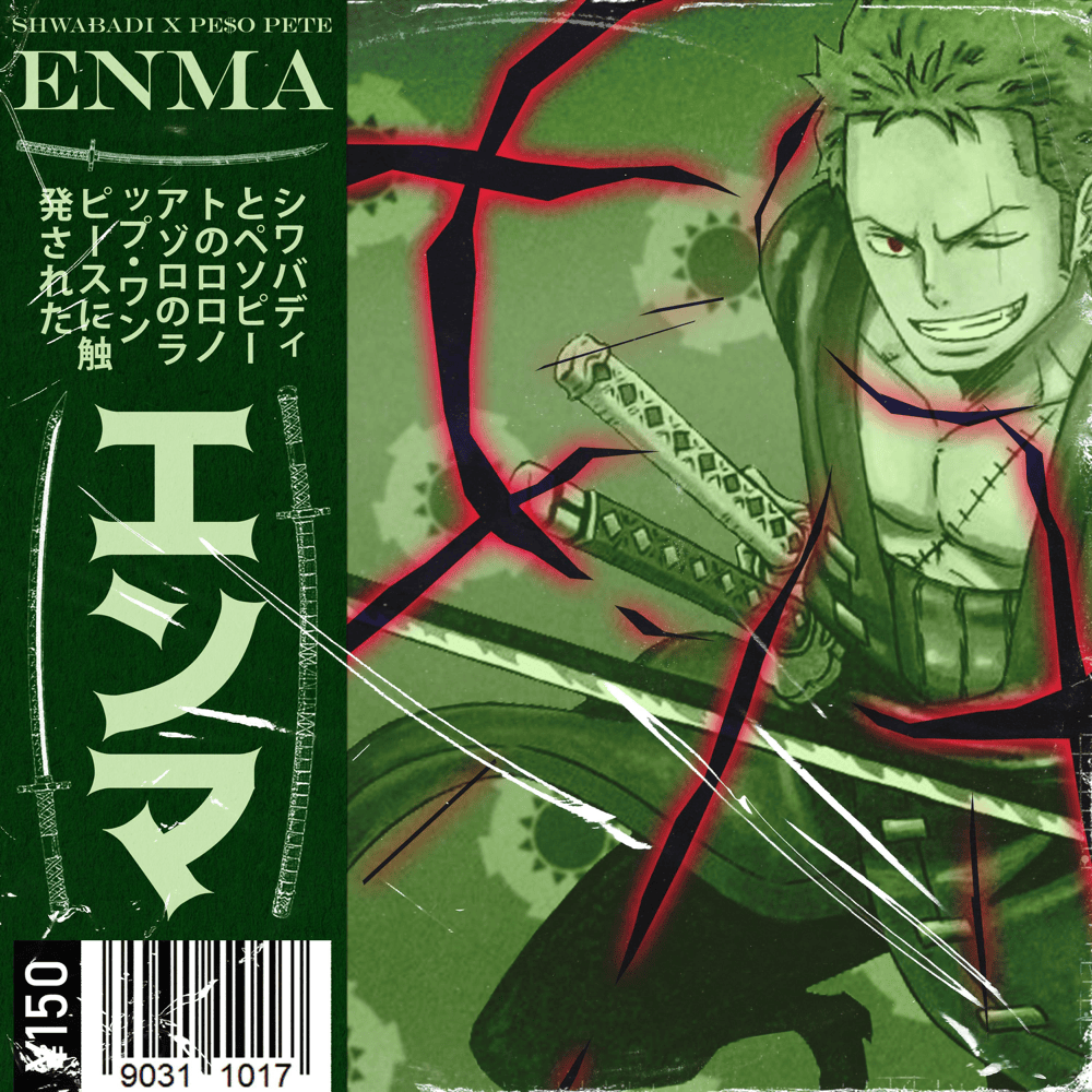 Album cover art for "Enma" by Shwabadi & PE$O PETE